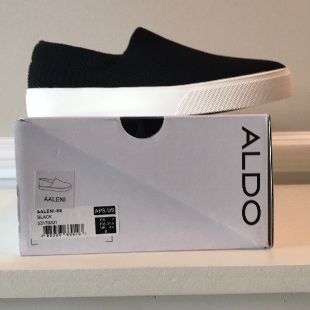 Brand new Aldo black slip-on shoes!!!